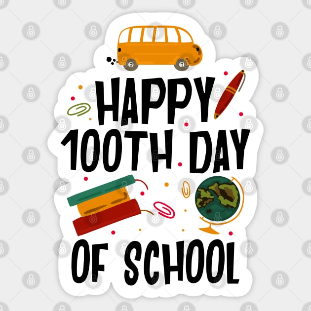 100 Days Of School Cute T-shirt Sticker by KsuAnn